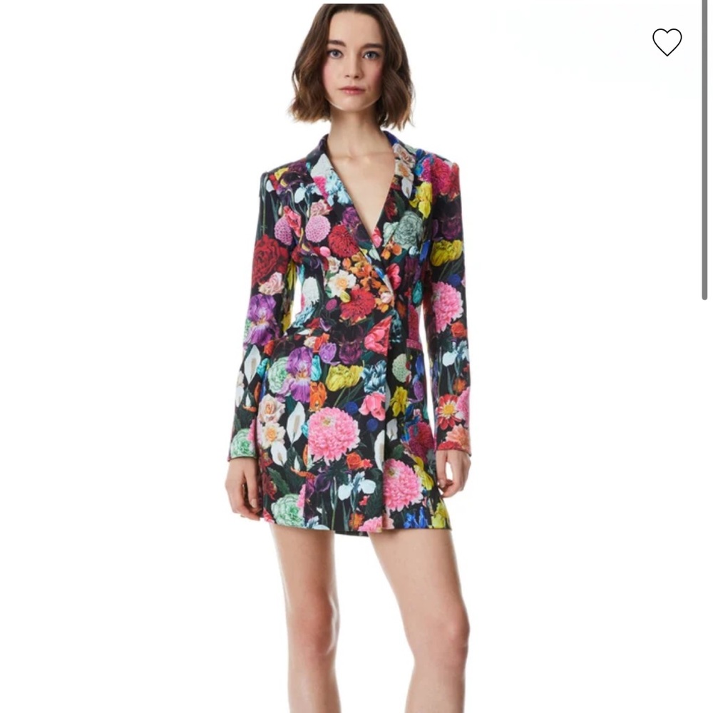 Alice & Olivia Latoya Botanical Blazer Dress